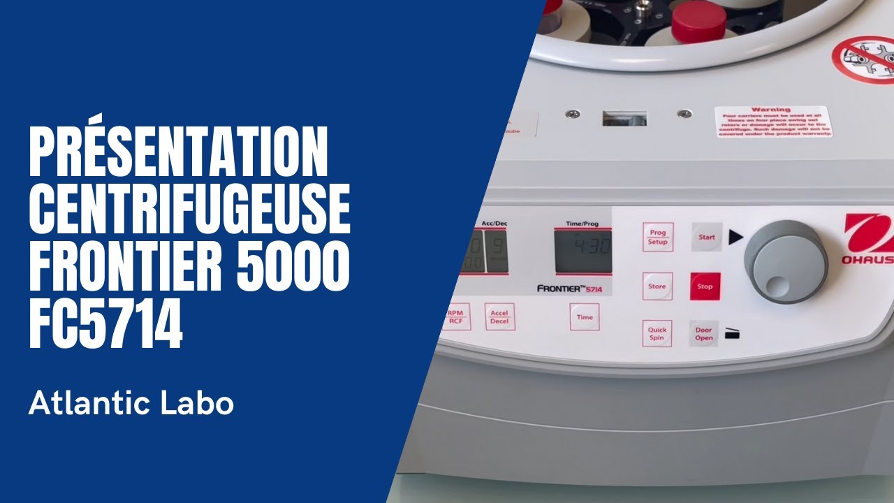 Présentation Centrifugeuse Frontiere 5000 FC5714 - OHAUS