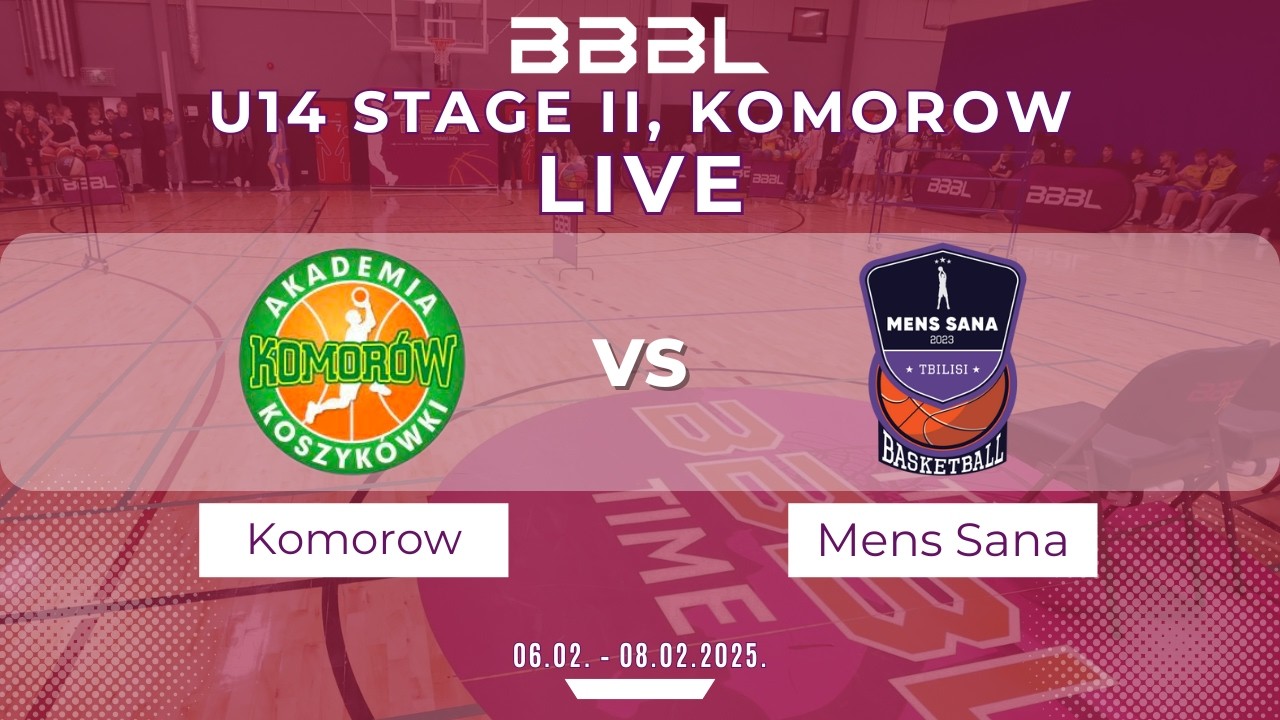 Mens Sana Basketball Tbilisi 2012 vs AK Komorow 2012 | BBBL U14 | Stage II