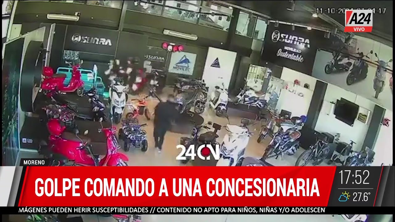 🚨MORENO: GOLPE COMANDO A UNA CONCESIONARIA, SE LLEVARON MÁS DE 10 MILLONES DE PESOS