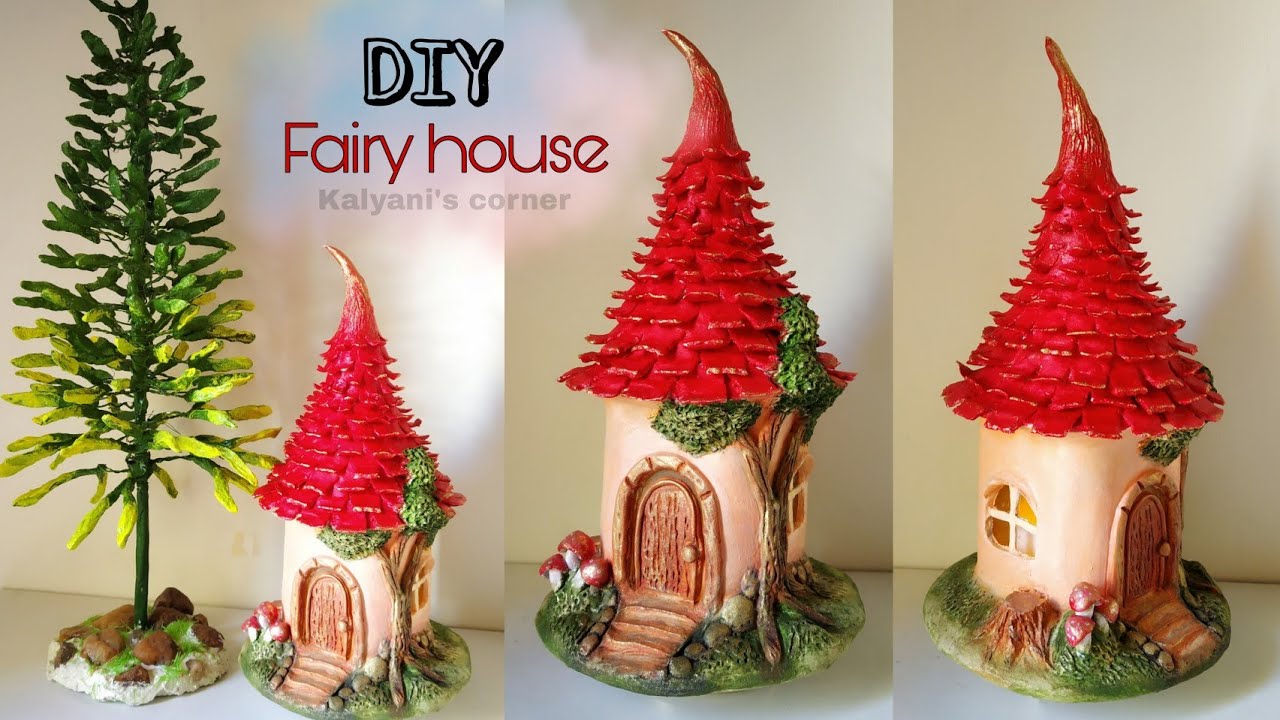 Fairy house diy/Fairy house bottle art/Honey bottle craft/best out of waste/Glass bottle craft idea