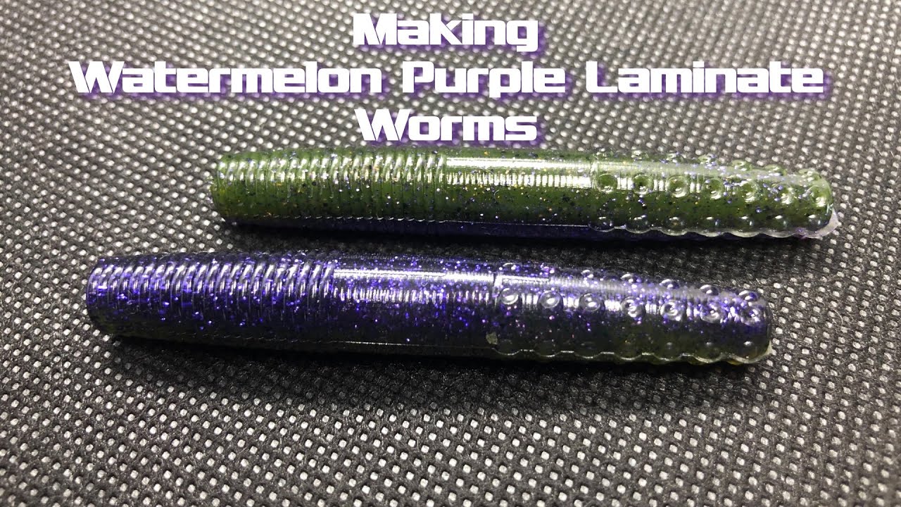 MAKING your own SOFT PLASTIC BAITS - How to make LAMINATE COLORED soft plastics