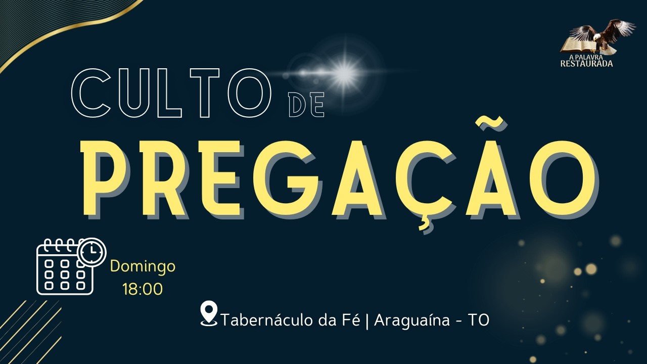 08.03.2026 | Domingo | Pr. Gedson Cardoso
