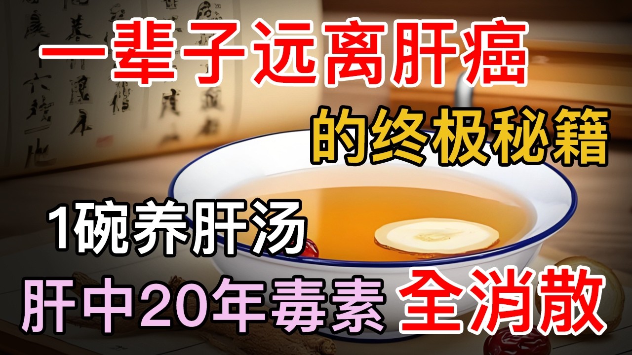 春季养肝秘籍全解析！1碗养肝汤，让肝中20年毒素全消散，一辈子远离肝癌【养生大中医】#养肝
