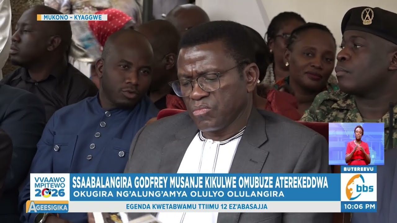 Ssaabalangira Godfrey Musanje Kikulwe Omubuze Aterekeddwa, Ssaabasajja Kabaka Amutenderezza