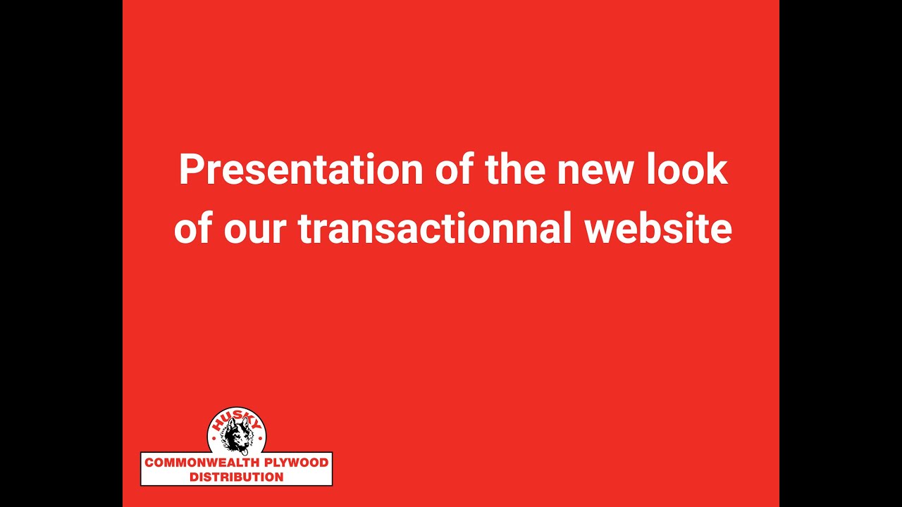 Presentation of new visual of the website