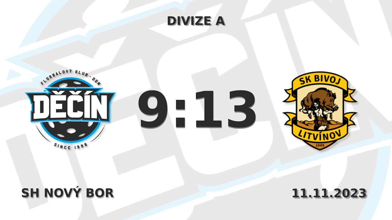 Sestřih utkání DIVIZE A Děčín vs. Litvínov