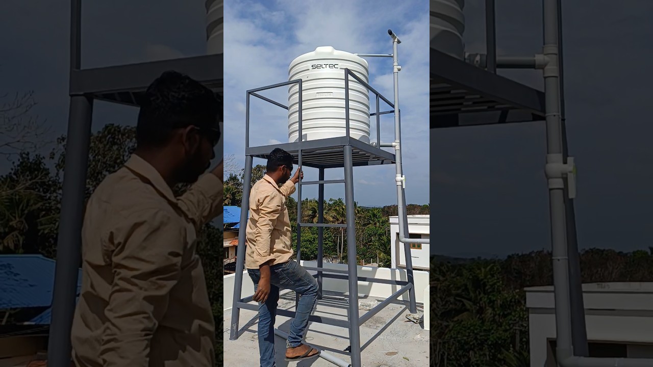 1000 Liters storage water tank stand 🔥