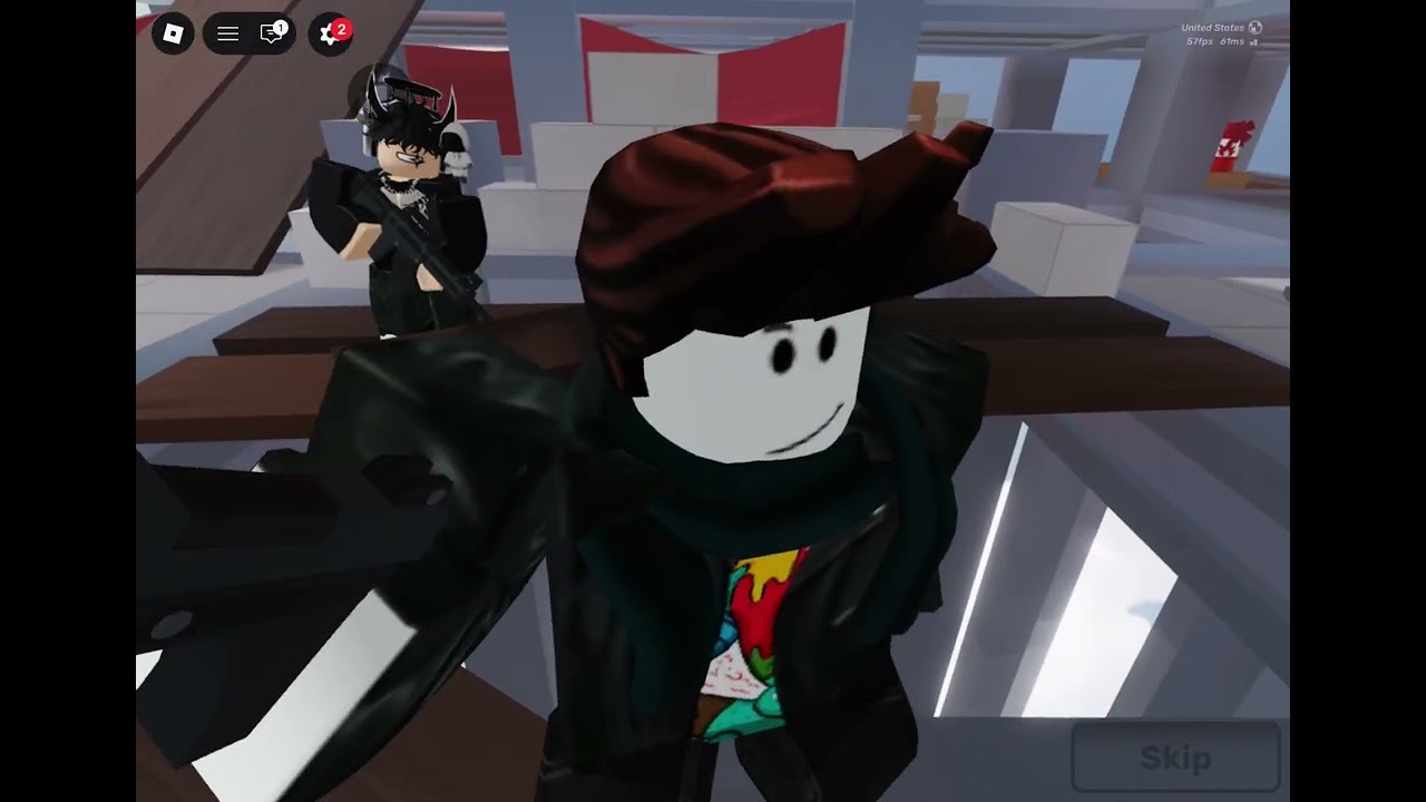 I am playing rivals on Roblox!