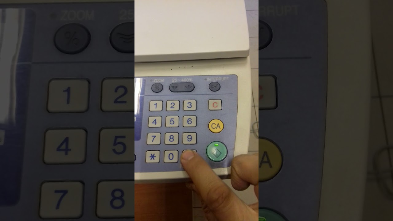 Sharp AR-5316E reset error code