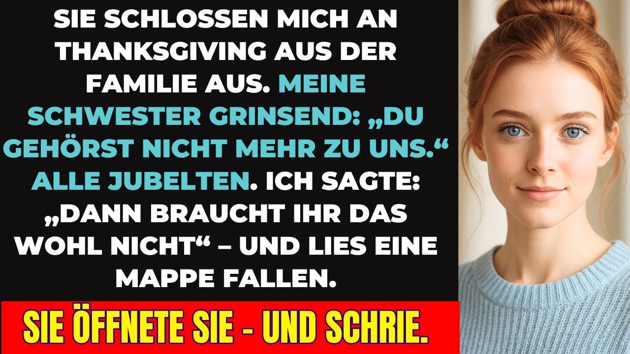 Meine Familie hat mich an Thanksgiving rausgeworfen – also zeigte ich ihnen die Wahrheit