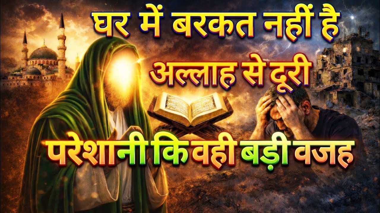 घर में बरकत की वजीफे कुरान और हदीश की रोशनी में अल्लाह की याद करो सब परेशानी दूर हो जाएगी।।