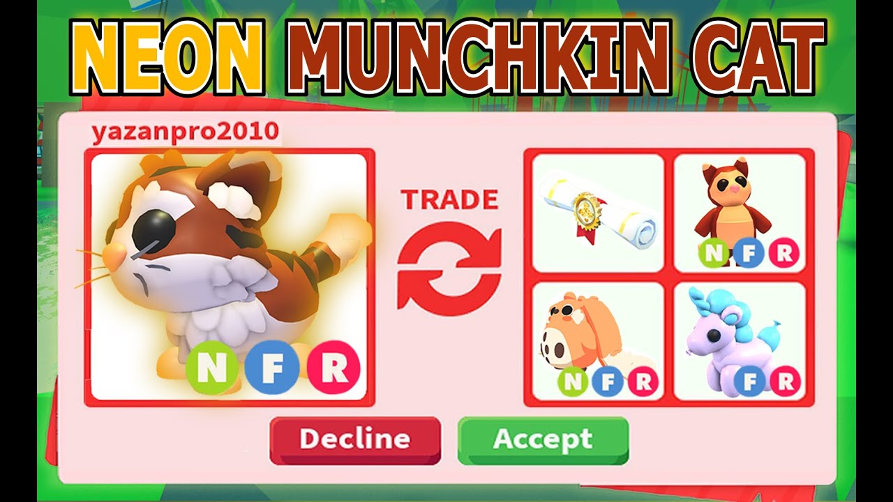 HUGE WIN 😱 I TRADED NEON MUNCHKIN CAT 🐱🔥 IN THE HOMEPASS UPDATE IN ADOPT ME 🔥