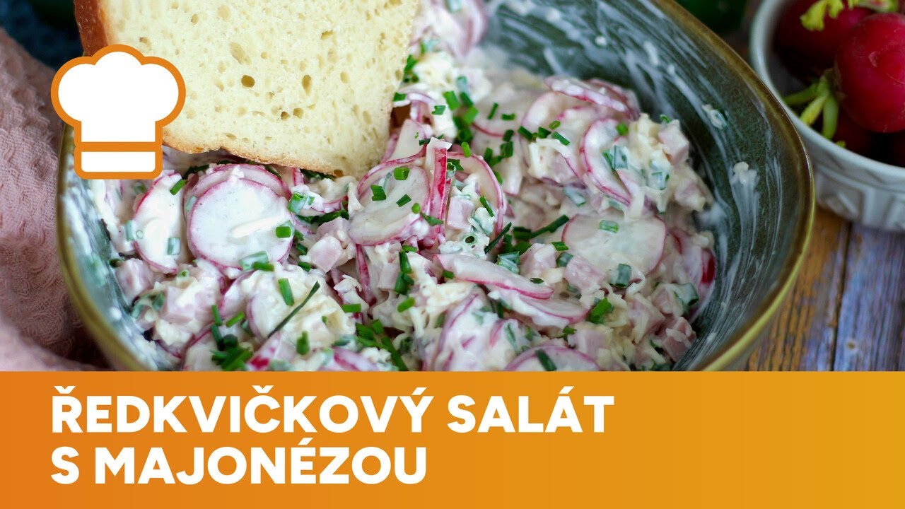 Jednoduchá a osvěžující jarní svačinka: Ředkvičkový salát s majonézou.