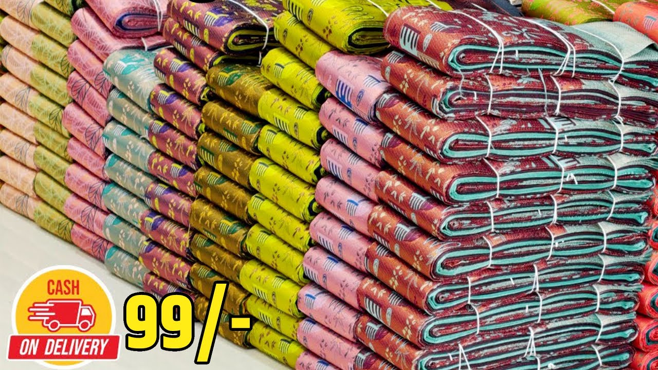 Rs.99/- Unbelievable Wholesale Saree Shop | Bangalore Wholesale Market | Chickpet Wholesale Market