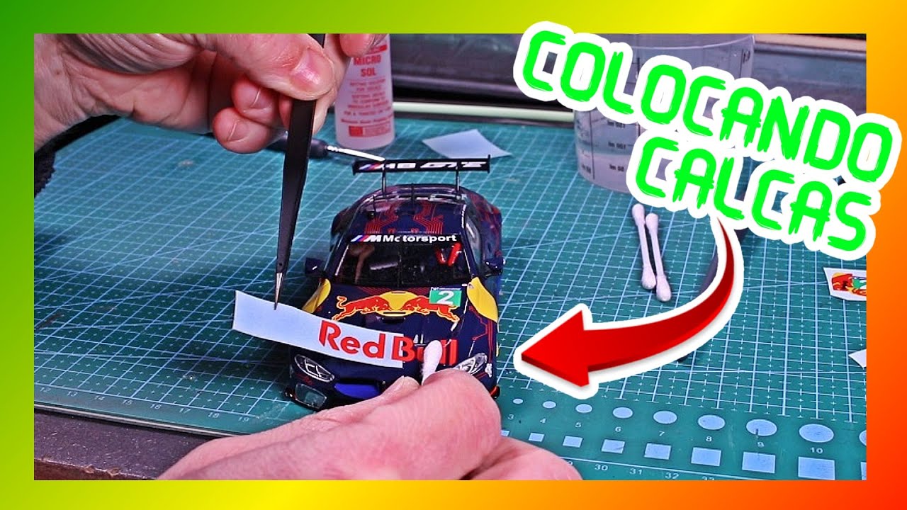Cómo poner calcas en coche de slot (sin saber)