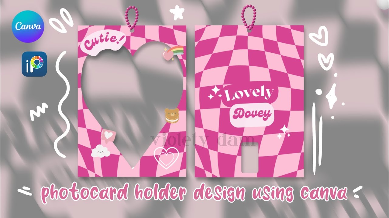 how I design photocard holder using Canva (ft. Ibis PaintX)