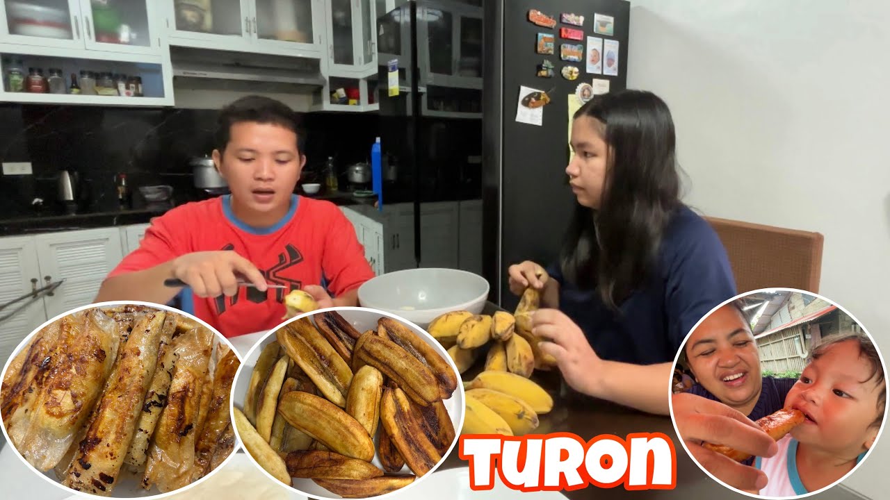 HINOG NA AGAD ANG SAGING NA SABA | Nagluto kami ni Melot ng Turon para sa meryenda