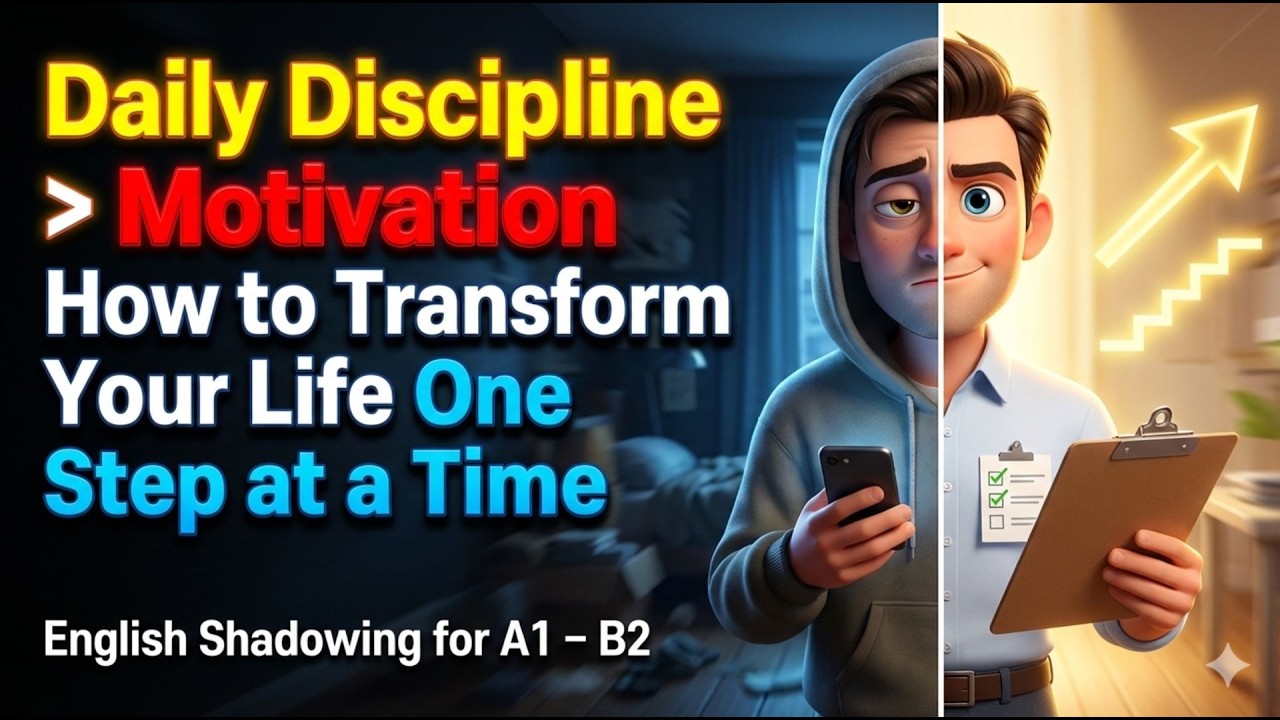 Can Daily Discipline Really Boost Your Motivation Forever? || English Shadowing for A1 – B2