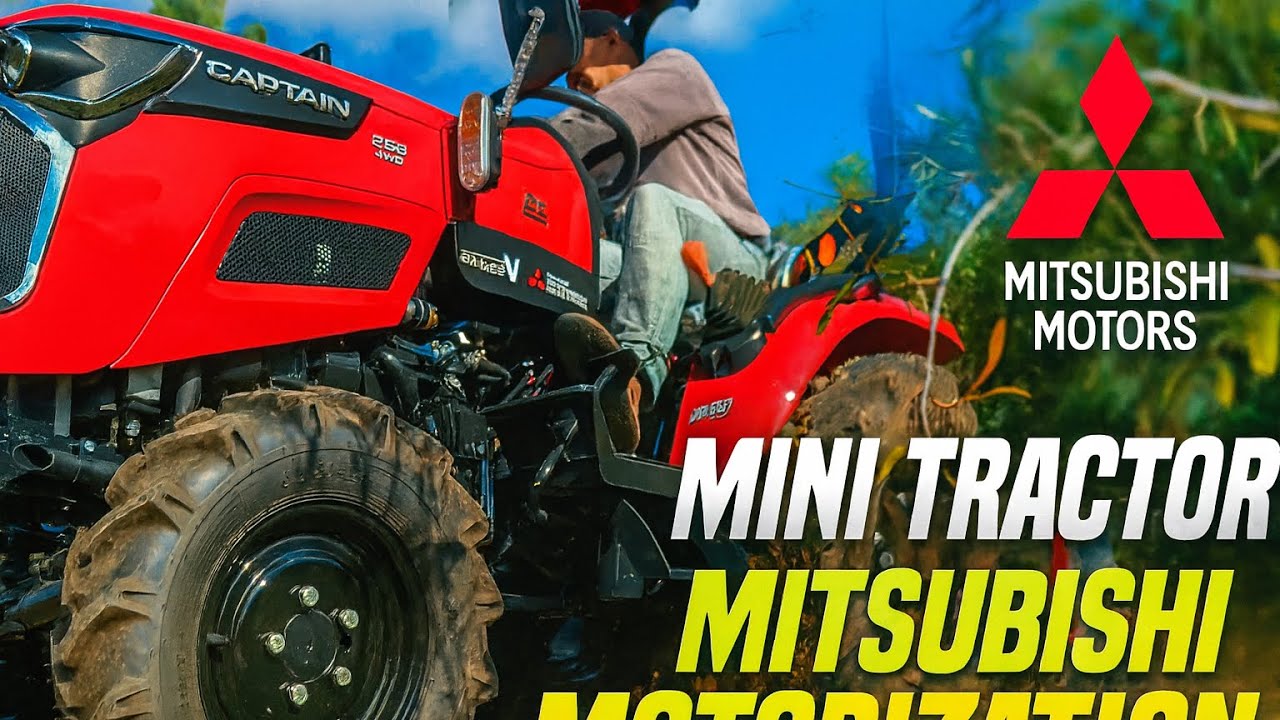 0661544855 قوة جرار 🚜 Captain 263 ميتسوبيشي في حرث الأرض بالروتافيتور 🔥 نتائج مذهلة!✨
