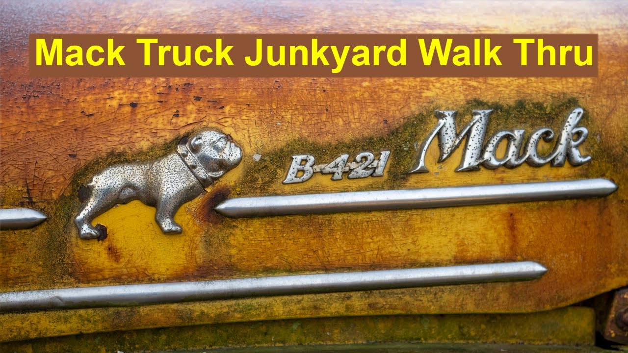 Vintage Mack Truck Junkyard Collection Walk Thru