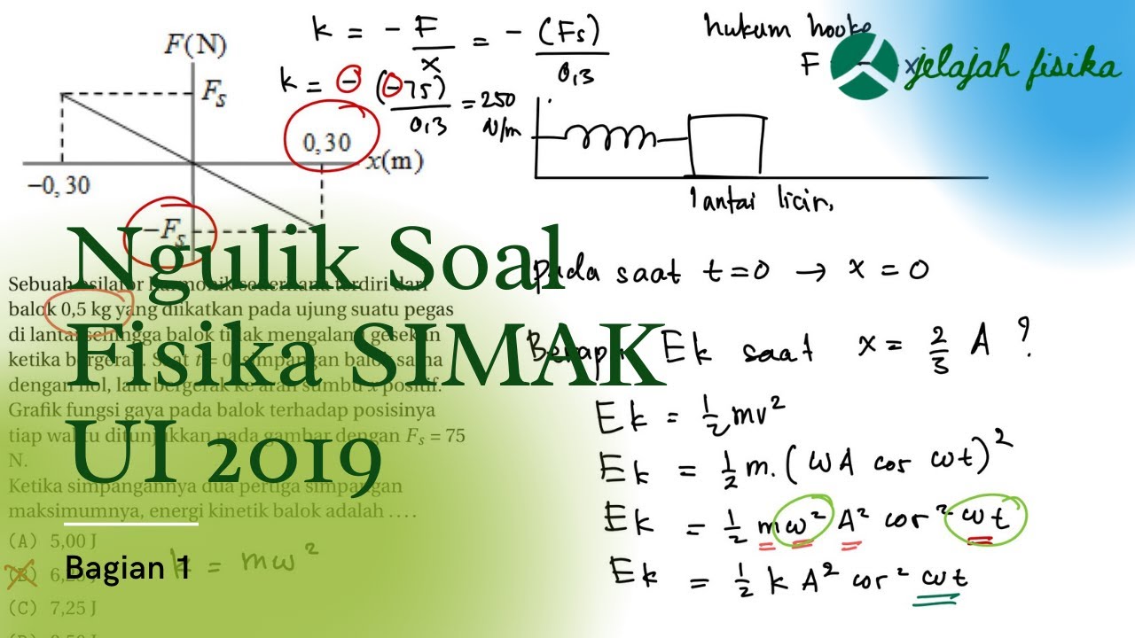 Ngulik Soal: Fisika SIMAK UI 2019 (Bagian 1)
