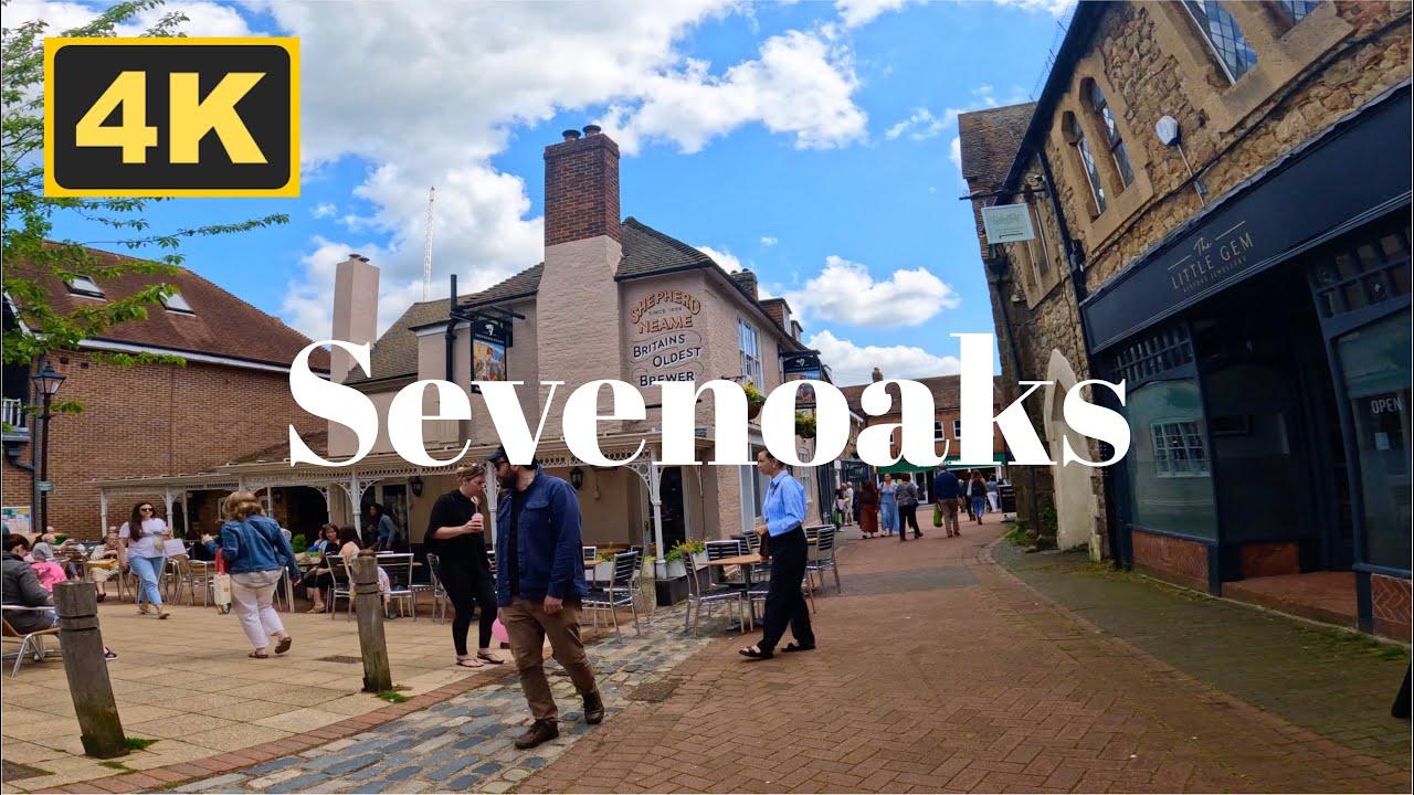 Sevenoaks, Kent - 4K Walk (2024)