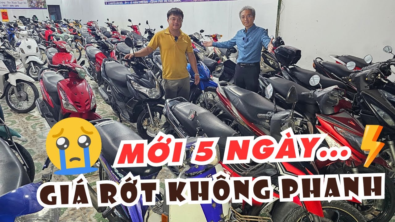 Xe điện áp đảo - Giá xe xăng cũ LAO DỐC chưa từng có tại Nguyễn Văn Bứa TPHCM