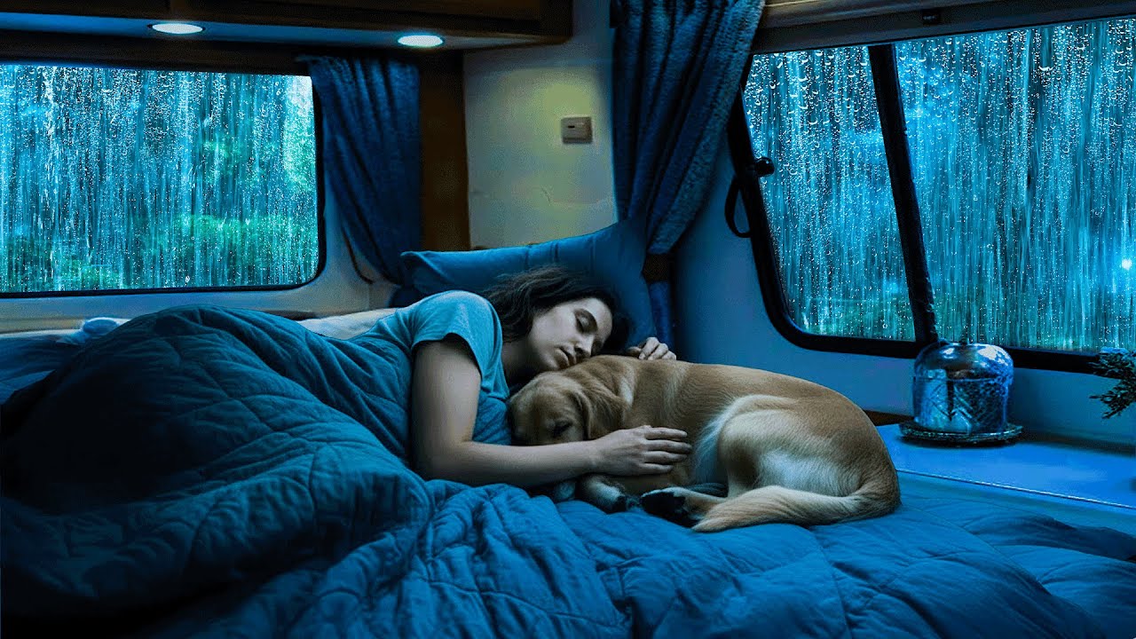 Rain Sounds for Sleeping 🌧️ Deep Sleep & Relaxation with Calm Night Rain in a Cozy Car