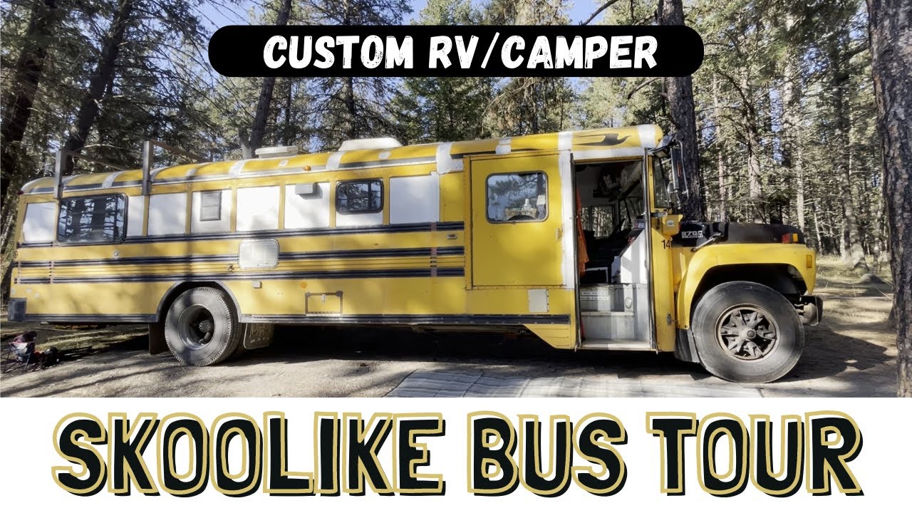Skoolie Camper Bus Tour | Family of 5 Camping in October