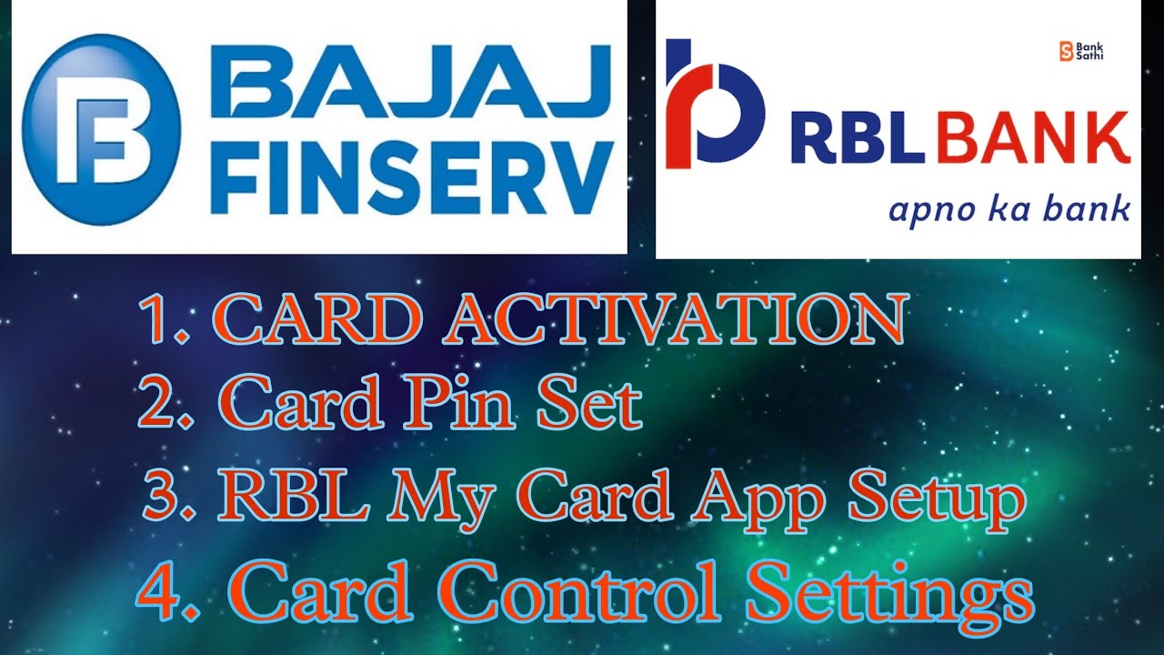Bajaj Supercard Pin set Rbl My card App Activation