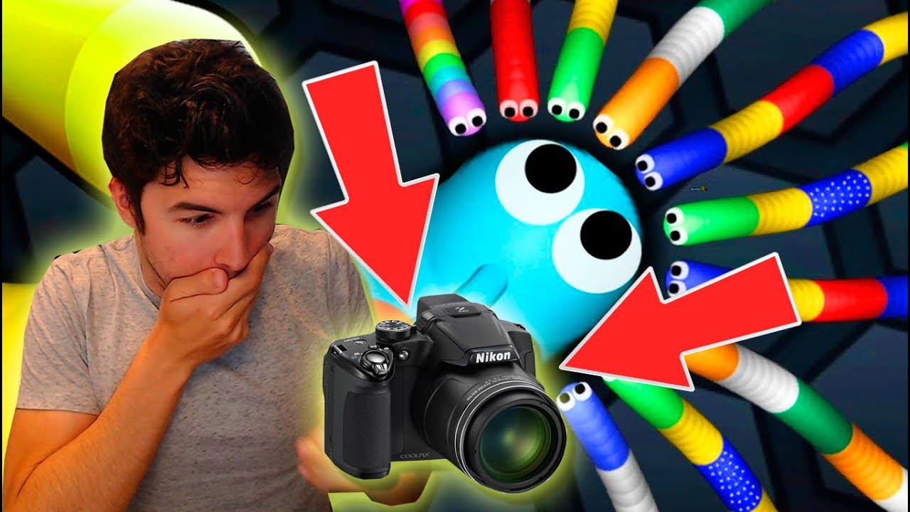 MI MAYOR ENFADO!! ROMPO mi CÁMARA!! SLITHER.IO #20