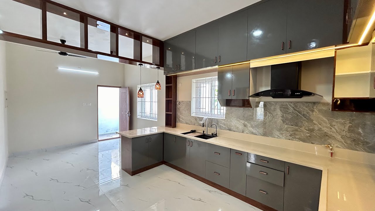 Big Modular Kitchen Design 🏠 22x11feet Kitchen Design🔥🔥