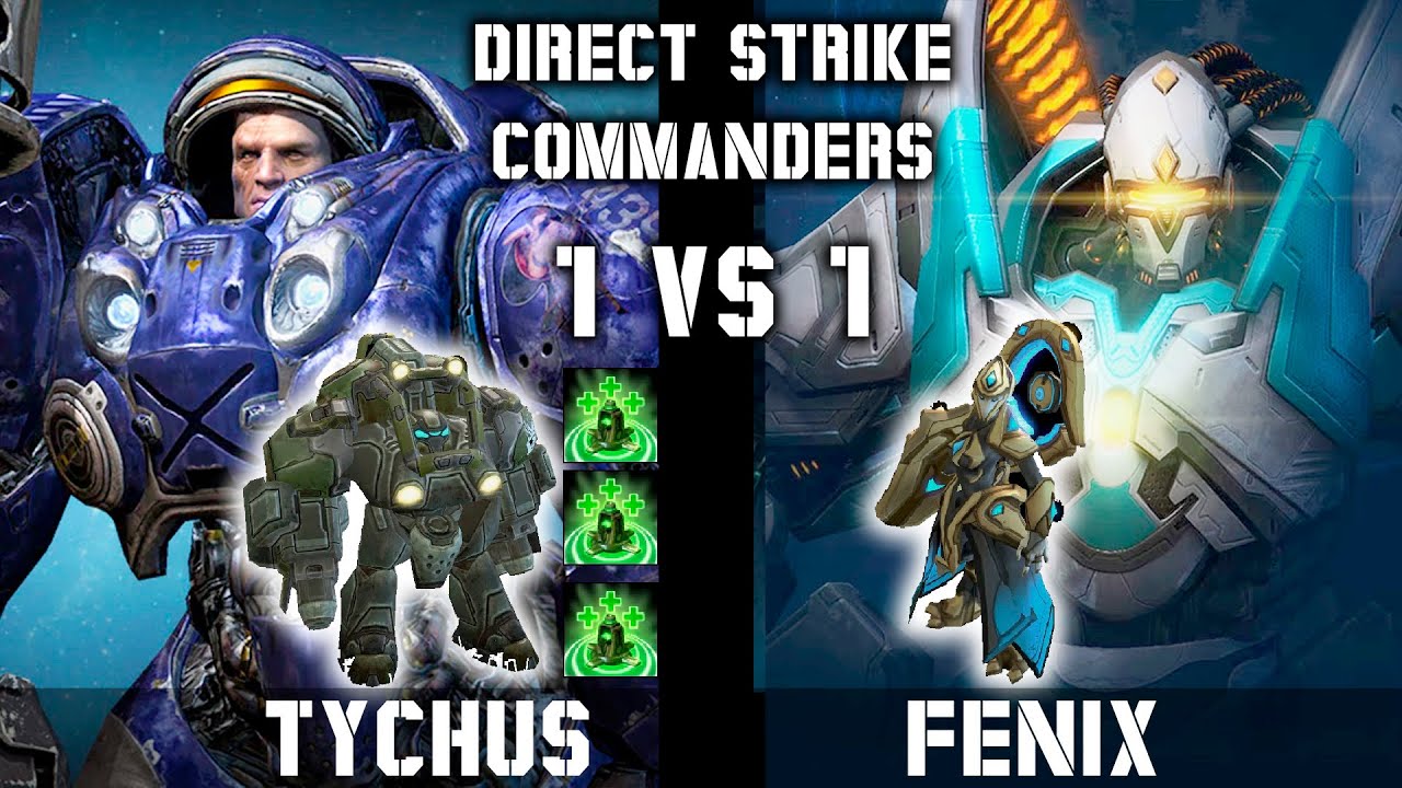 Tychus vs Fenix | immortal units (Revitalizer imba) | Direct Strike Commanders