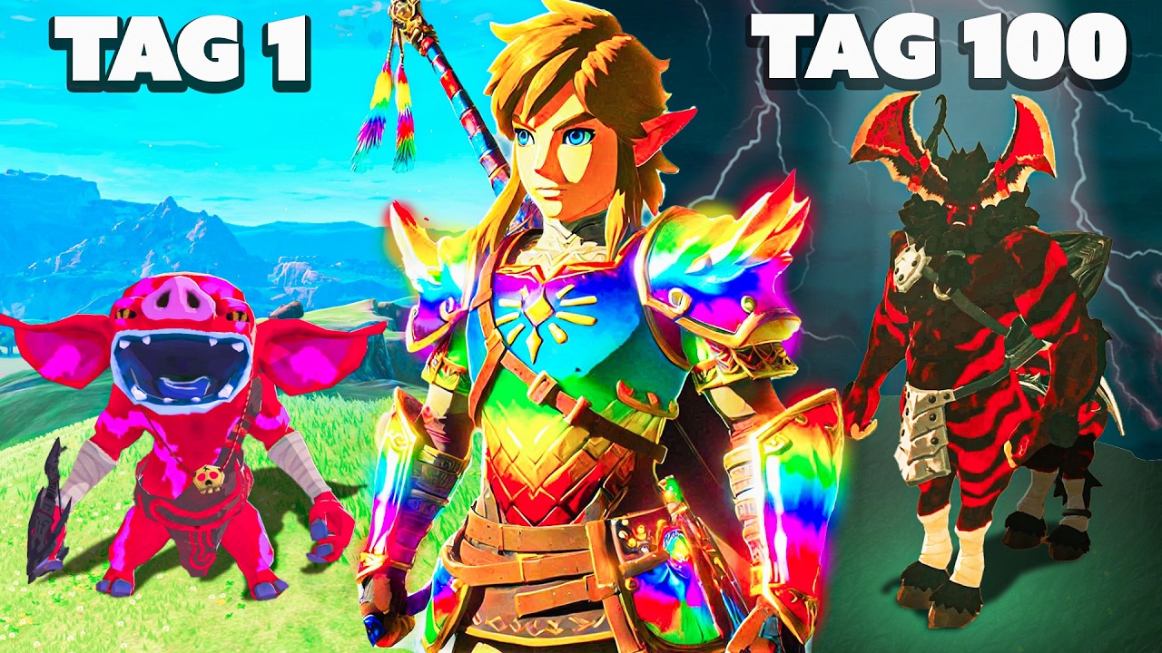 Ich Habe 100 Tage Hardcore Zelda TotK Überlebt