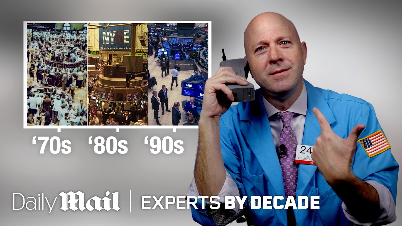 Wall Street Trader Life 1980s vs 90s vs Today | Experts By Decade | Daily Mail