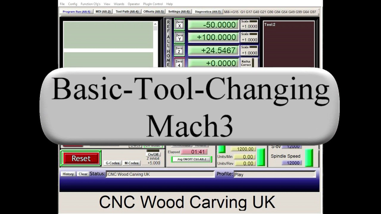 New Basic Tool Changing Mach3