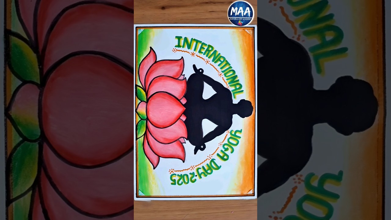 International Yoga Day Drawing | Yoga Day Drawing #shorts #youtubeshorts #short #viral #viralvideo