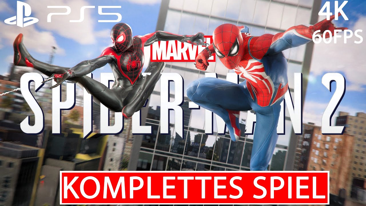 SPIDER MAN 2 PS5 Gameplay Walkthrough FULL GAME Deutsch [4K 60FPS ULTRA HD] Kein Kommentar Part 1