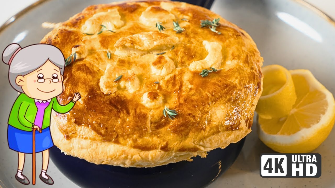 This CHICKEN SOUFFLÉ is my Grandma's Signature Dish 🥧🍗 Delicious EVERYTIME 😋😍 4K Quality