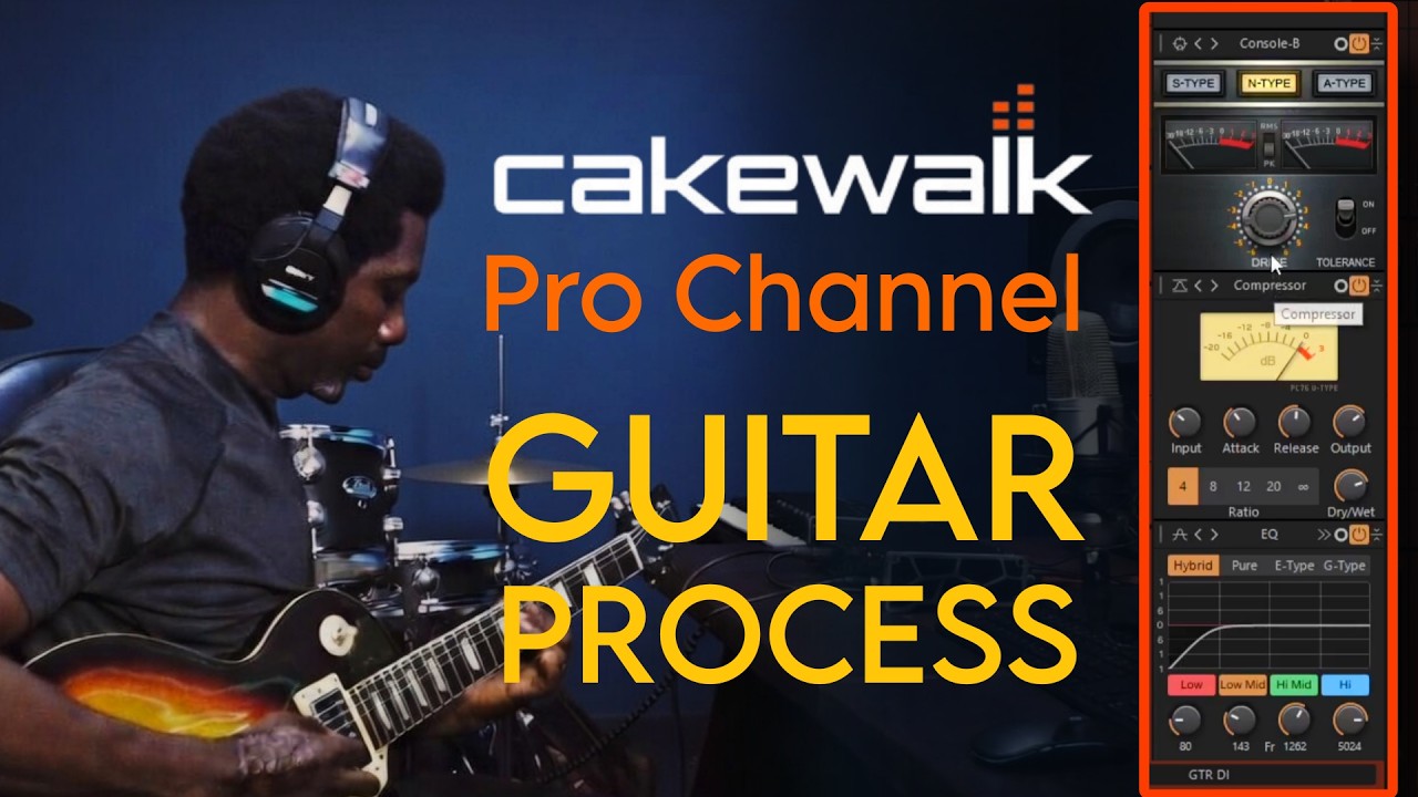 Cakewalk Sonar Pro Channel Guitar Recording #guitar @CakewalkSoftware @UniversalAudio#homestudio