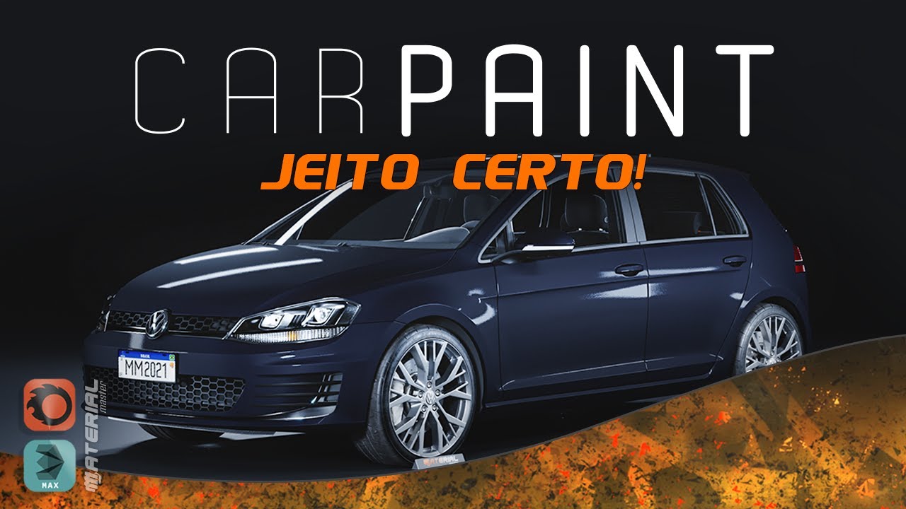 #001 - CAR PAINT | Aprenda o jeito certo! | 3DS Max + Corona Render