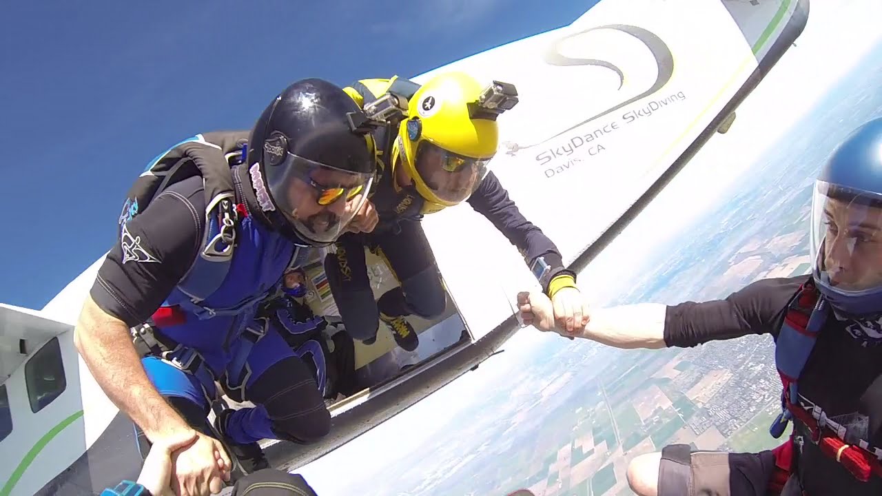 Sitfly Exit Flip - Skydance Skydiving, CA
