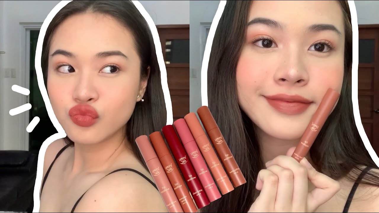 HAPPY SKIN LIP MALLOW COFFEE EDITION SWATCHES #MLBB