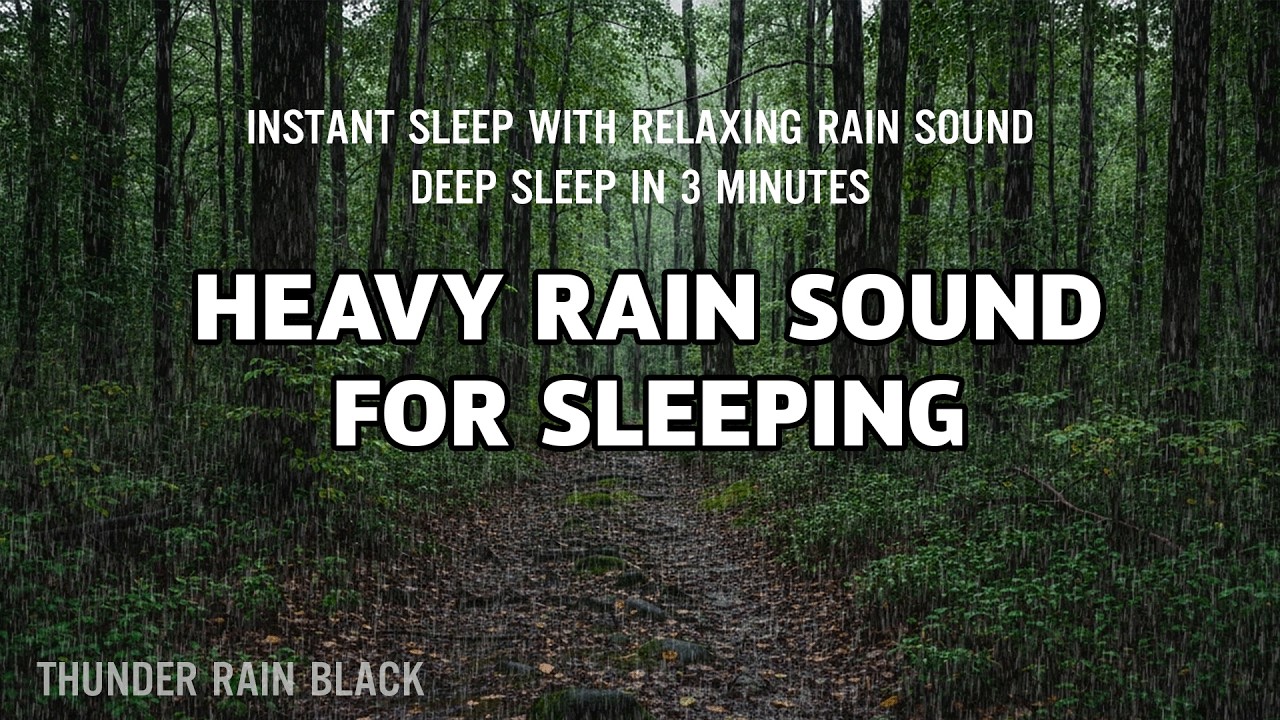 Instant Sleep with Relaxing Rain Sound | Deep Sleep in 3 Minutes