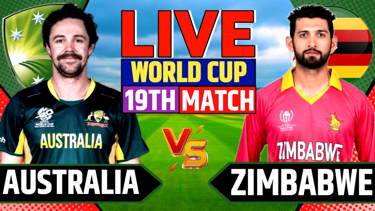 Live: Australia vs Zimbabwe Match-19 | T20 World Cup 2026 | Live Score & Analysis