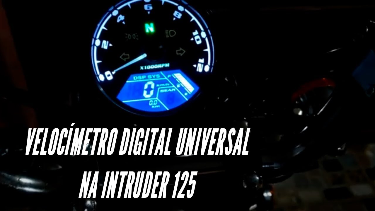 PAINEL DIGITAL UNIVERSAL do ALIEXPRESS na INTRUDER 125 - INSTALAÇÃO, CONFIGURAÇÃO e DICAS