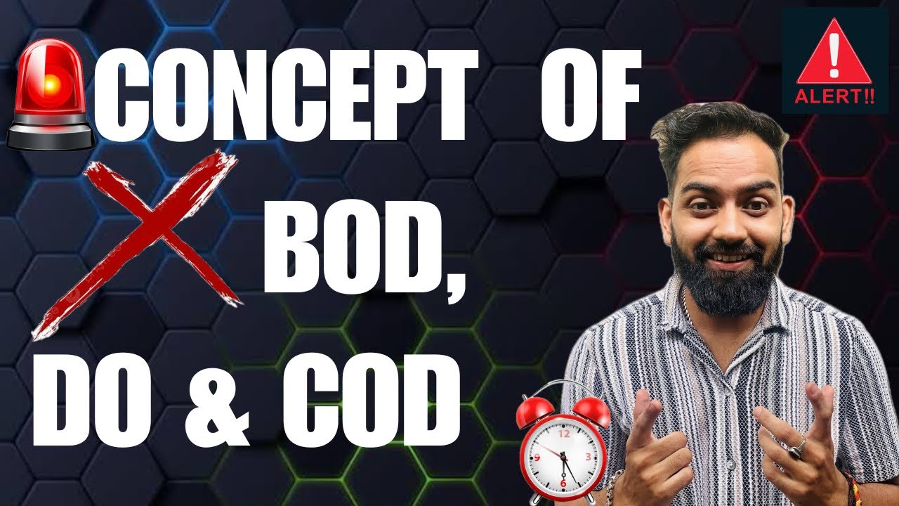 BOD, COD & DO Explained in 5 Minutes | Most Important for NEET & Class 12 | Environmental Chemistry 
