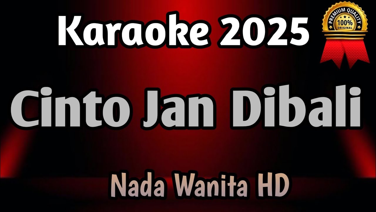 Cinto Jan Dibali || Karaoke Minang Nada Wanita Versi Live 2025 HD