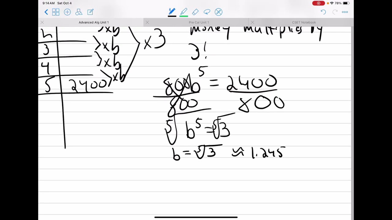 In Class Practice: Writing Exponential With Fractional Exponents