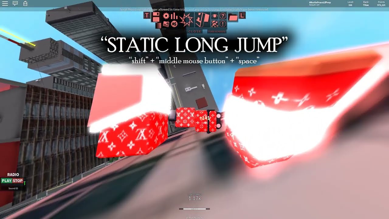 ROBLOX PARKOUR: Long Jump, Static Long Jump and Sling Shot Tutorial!